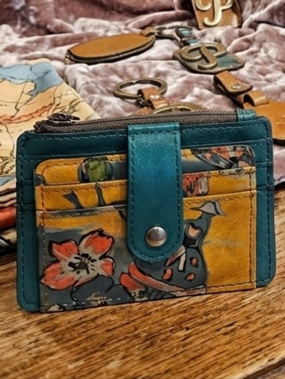 Patricia Nash Leather Credit Card Wallet - NWT
